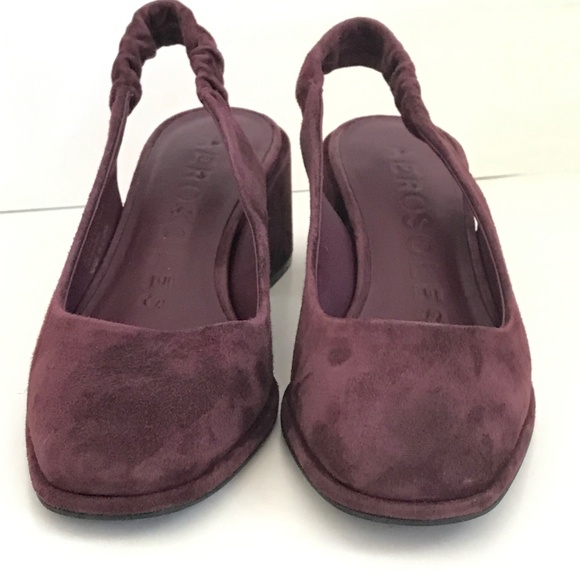 AEROSOLES Altona Slingback Block Heel Pumps Burgundy Women’s Size 7 - Picture 6 of 16